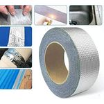 TOPHAVEN Aluminium Foil Tape Waterproof Adhesive Rubber Tape For Leakage Repairing, Waterproofing Water Tank, Roof, Pipe, Window Seal Leak, surface Crack (3mx5cm) (5 Meter)