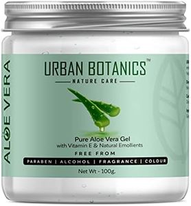 UrbanBotanics® Pure Aloe Vera Skin/Hair Gel With Vitamin E & Natural Emollients (Paraben Free), 100g