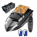 CTLNEON Fishing Bait Boat 500M RC Fishing Bait Boat 2KG Loading with Handbag Fish Feeder Device 500M Distance 2kg Bait Loading Remote Control Boat