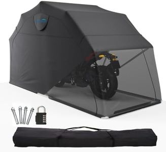 Quictent Heavy Duty Motorcycle Shelter Shed Cover Storage Garage Tent with TSA Code Lock & Carry Bag, Large Size