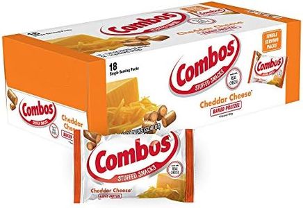 COMBOS Cheddar Cheese Pretzel Single Serve Baked Snacks 1.80-Ounce Bag 18-Count Box