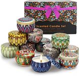 YMing Scented Candles Gift Set for Women, 12 Packs Natural Soy Wax 2.5oz, Home Scented Candles, Great for Dating, Bath, Yoga, Birthday, Valentine's Day, Mother's Day Christmas Gifts