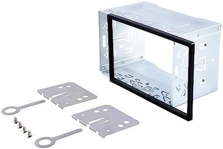Marco para Auto Radio de Coche Universal 2 DIN Radio Coche Universal Marco Adaptador Doble DIN Autoradio Metal para Auto Radio Sonido Kit