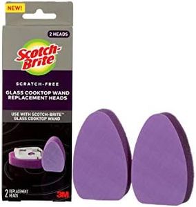 Scotch-Brite Glass Cooktop Cleaner Pads, Multi-Color, 2 Replacement Heads