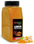 PureSpice Lemon Pepper Spice 600 Grams | Restaurant Grade, Vegan, Kosher Powder Seasoning | Premium Flavor for Cooking, Meat, Steak Rub and Sauce