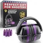 TradeSmart Earmuffs for Shooting Range & 5x Gun Earplugs, Firearm Course Included, Shooting Hearing Protection for Him & Her