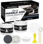 Black Tile, Granite, Marble, Porcelain Stone, Tub and Fiberglass Shower Repair Kit for Cracks, Holes, Chips, Scratches and Dents