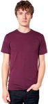 American Apparel Men's Tri-Blend Short Sleeve Track Shirt, Tri-Cranberry, Medium