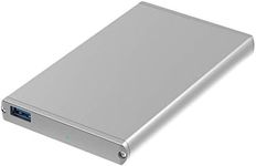 SABRENT Ultra Slim USB 3.0 to 2.5-Inch SATA External Aluminum Hard Drive Enclosure {Optimized for SSD, Support UASP SATA III} [Silver] (EC-UM30)