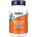 Now Foods, Potassium Citrate, 99mg, 180 Vegan Capsules, Lab-Tested, Potassium, Minerals, Gluten Free, Soy Free, Vegetarian