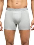 Jockey IC52 Men's Tencel Micromodal Cotton Elastane Stretch Solid Boxer Brief with Internal mesh Pouch_Bright Light Grey_L