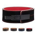 10MM Weight Power Lifting Leather Lever Belt Gym Training - Weightlifting Belt for Men and Women – Support Back and Core During Heavy Powerlifting Deadlifts and Squats