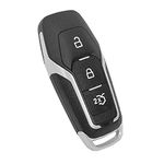 HooRLZ Ford Key Fob Replacement For Ford Edge Mondeo S-Max Galaxy Mustang, Remote Car Key Cover Case 3 Button, Ford Edge Key Case, Ford Mondeo Key Fob