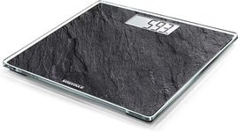 Soehnle Style Sense Compact 300 Bathroom Scales, Compact Weighing Scales, Scales for Body Weight with Easy-To-Read LCD Display, Extra-Flat Body Weight Scale, Ideal for Small Bathrooms. Slate Look