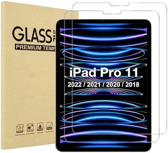 ProCase 2 Pack Screen Protector for iPad Pro 11 4th 3rd 2nd 1st 2022 2021 2020 2018, Tempered Glass Film Guard for iPad Pro 11 4 3 2 1 Gen -Clear
