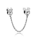 925 Sterling Silver Monster Castle Mouse Head Rose Dangle Charms for Bracelets Necklaces,Married Couple Kiss Infinite Heart Safety Chain Charm Pendants Beads Jewelry Gift for Women at