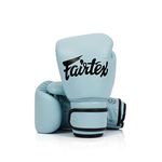 Fairtex BGV20 Muay Thai Boxing Gloves for Men, Women & Kids| MMA Gloves for Martial Arts|Made from Micro Fiber is Premium Quality, Light Weight & Shock Absorbent 10 oz Boxing Gloves-Pastel Blue