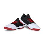 Nivia Men Zeal 2.0: The Perfect Tennis Court, Squash, Table-Shoes, Shoe for Men with Non-Marking Round More Stability and Better Agility, Lightweight Shoe (Black) UK-10