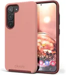 Crave Dual Guard for Samsung Galaxy S23 Case, Shockproof Protection Dual Layer Case for Samsung Galaxy S23 - Blush