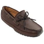 Minnetonka Men's Moosehide Weekend Moccasin, Chocolate Moose, 11.5 M US