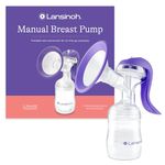 Lansinoh - Manual Breast Pump - With Customisable Pumping Modes - Portable for Travel