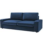 CRIUSJA Velvet Couch Covers for IKEA Kivik 3 Seat Sofa (228cm), Velvet Couch Covers for 2 Cushion Small Couch, Sofa Slipcovers for Living Room, Couch Cover with Cushion Covers (2030-15, 3 Seat)