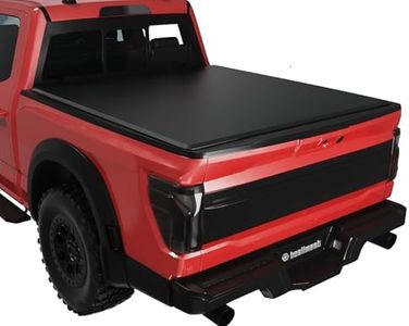 Upgraded 5'7"(67.4") Soft Tri-fold Tonneau Cover Fit for 2009-2024 2025 Ram 1500 (Without Rambox) Pickup Truck Bed,5.6FT/5.7FT,Black