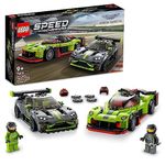 LEGO 76910 Speed Champions Aston Martin Valkyrie AMR Pro & Vantage GT3, 2 Race Car Toys, Collectible Car Models Set, 2022 Collection Model Building Kit