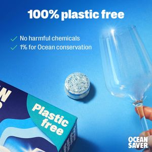 OceanSaver Eco Dishwasher Tablets – 100-Pack Biodegradable Cleaning