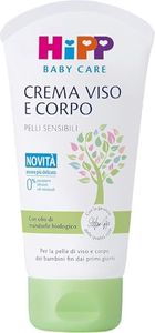 HiPP - Baby Care - Crema Idratante Viso e Corpo per Bambini e Neonati, per Pelli Sensibili, con Olio di Mandorle Bio, 1 Pezzo da 75 ml