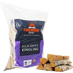 Laeto Firewood Depot Kiln Dried Kindling Wood | Wood Kindling Firelighters For Wood Burners, Kindling Wood For Fire Pit, Fire Wood For Log Burner, Natural Fire Lighters Fire Pit Wood 2x Bag (4kg)