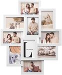 SONGMICS, 10 Slot Photo Frame 10x15cm for Each Photo Collage Frame MDF White RPF20WT