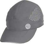 Outdoor Essentials Running Cap for Men Women - Mens Lightweight Baseball Caps - Fast Drying Jogging Cap - Hat for Gym Tennis Sports - UPF 50 Sun Protection Hat - Grey
