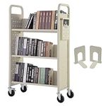 VEVOR Book Cart, 330 lbs Library Ca