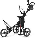 COSTWAY 3 Wheel Golf Push Pull Cart