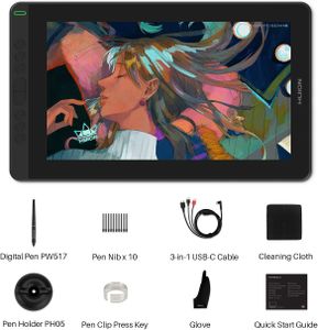 HUION Kamvas 13 Graphics Tablet – Violet Drawing Display