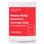 LINENSPA Mattress Storage Bag with Double Adhesive Closure - Fits Twin and Twin XL