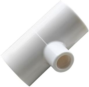 Aopchry 10 Pack Chicken Waterer ABS Tee Fittings. Suitable for Chicken Water Cups, Nipples and Other Poultry Waterers, White and Thickened