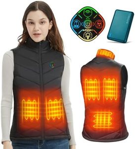 KOVNLO Heated Vest for Women With Battery Pack Included, Smart Controller with Light-out Design, Electric Heated Jackets