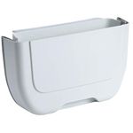 NEEMAY Collapsible Small Hanging Folding Trash Can Mount, Upgrade Foldable Waste Bin, Garbage Can, Garbage Bin Holder , White