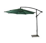 Invezo Garden Outdoor Umbrella side pole (9 ft dia, Green) with 30 kgs granite base - Patio/Outdoor big size umbrella