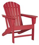 Signature Design by Ashley - Sundown Treasure Outdoor Adirondack Chair - Hard Plastic - Red