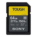 Sony Tough-M Series SDXC UHS-II Card 128GB, V60, CL10, U3, Max R277MB/S, W150MB/S (SF-M128T/T1)