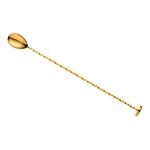 Barfly Muddle Bar Spoon, Muddler 11 13/16" (30 cm), Gold