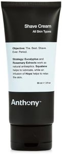 Anthony Shaving Cream Mens Sensitive Skin: Squalane, Eucalyptus, Spearmint and Rosemary Extracts, Help Soothe, Refresh, Cool, and Condition Your Skin for Shave 3 Fl Oz