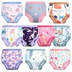 MooMoo Baby Training Pants 10 Pack Toddler and Big Kids Training Underwear for Girls 6T