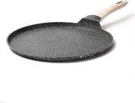 CAROTE Classic 28CM Pancake Pan,Non Stick Tawa Griddle Pan,Aluminium Crepe Pan Dosa Pan, Induction Compatible, PFOA Free