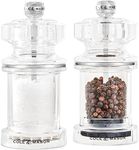 Cole & Mason 675 Salt and Pepper Mill Set, Precision+/Ceramic Mechanisms, Adjustable Salt and Pepper Grinders, Acrylic, 118mm, Cooking/Seasoning, Lifetime Mechanism Guarantee
