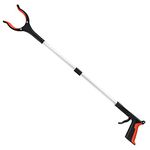 2022Newest Grabber Reacher Tool, 360° Rotating Head, Wide Jaw, 32" Foldable, Lightweight Handy Trash Claw Grabber for Elderly, Reaching Assist Tool for Trash Pick Up, Litter Picker, Arm Extension