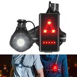 Running Lights for Runners & Joggers - Outdoor Night Chest Running Light with Adjustable Pivoting Beam for Early Morning Runs & Jogs - Run Light for Running, Jogging, Dog Walking, Camping, Hiking